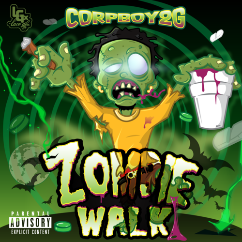 Zombie Walk Cover Art Blurred Background