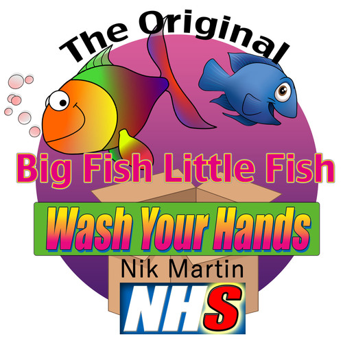 Big Fish Little Fish Wash Your Hands Cover Art Blurred Background