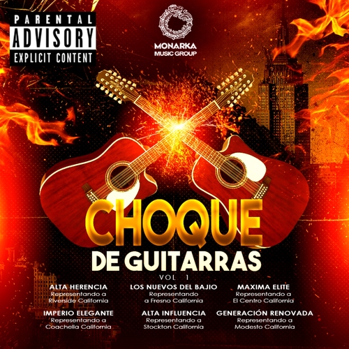 Choque de Guitarras, vol. 1 (Batalla por la Supremacia) Cover Art Blurred Background