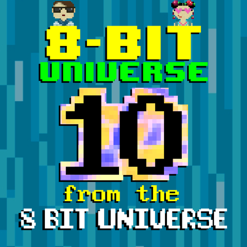 10 from the 8 Bit Universe Cover Art Blurred Background