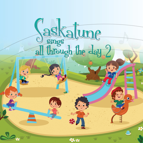Saskatune Sings All Through the Day 2 Cover Art Blurred Background
