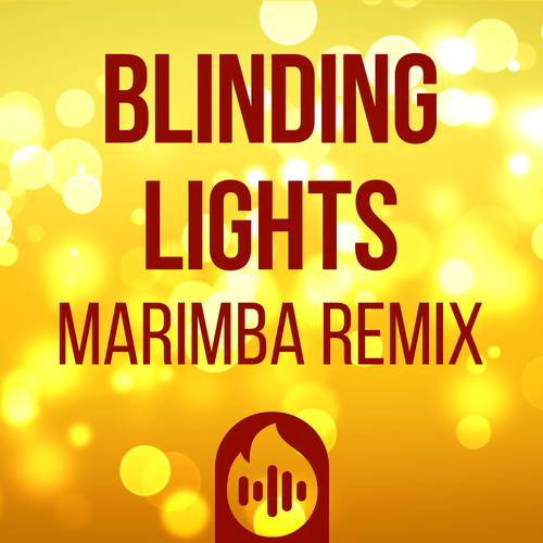 Blinding Lights (Marimba Remix) [Cover] Cover Art Blurred Background