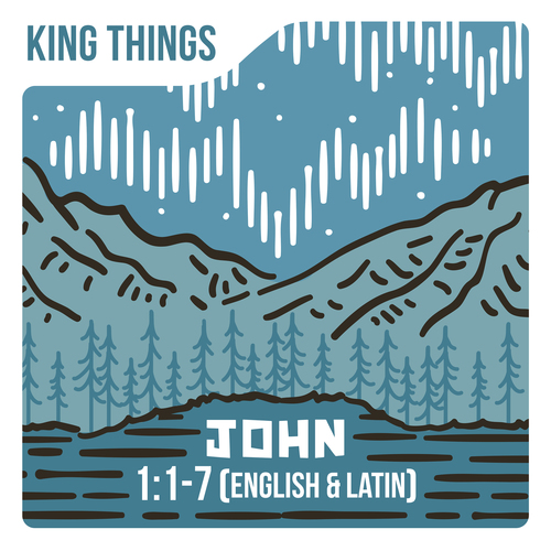 John 1:1-7 (English & Latin) Cover Art Blurred Background