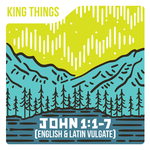 John 1:1-7 (English & Latin Vulgate) Cover Art Blurred Background