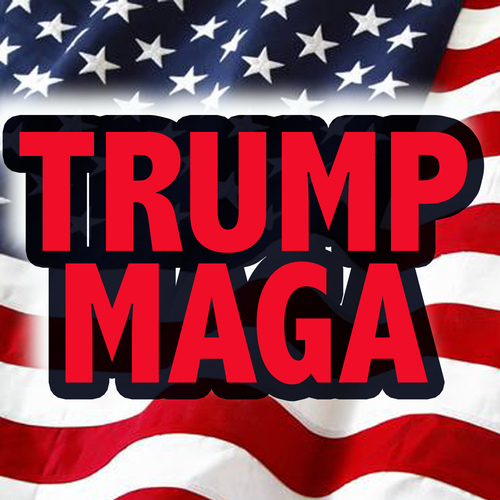 Trump M.A.G.A. Cover Art Blurred Background