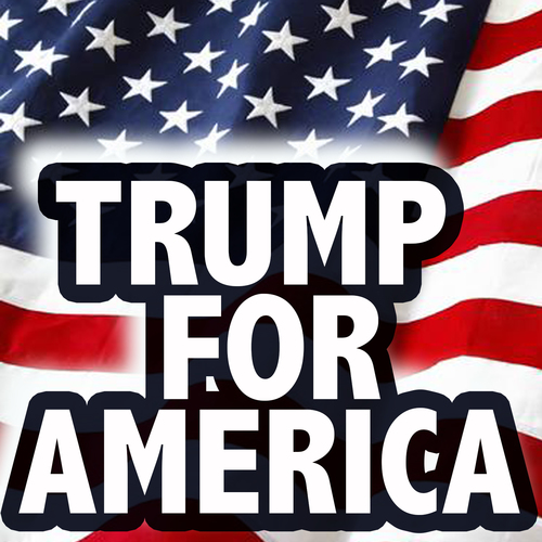 Trump for America Cover Art Blurred Background
