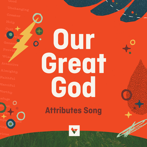 Our Great God (Attributes Song) Cover Art Blurred Background