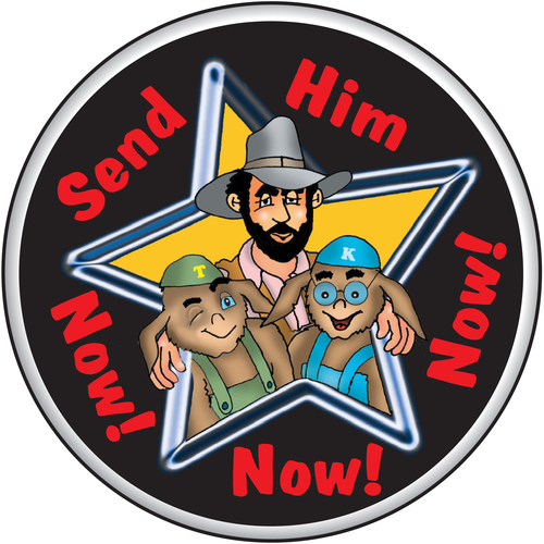 Send Him Now! Now! Now! Cover Art Blurred Background