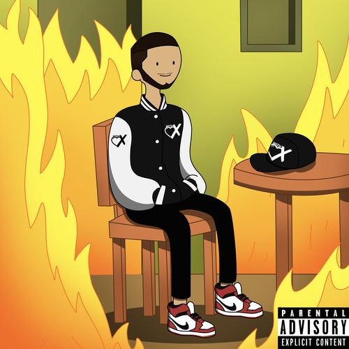 This Is Fine Cover Art Blurred Background