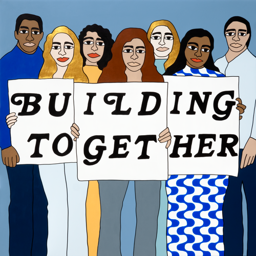 Building Together Cover Art Blurred Background