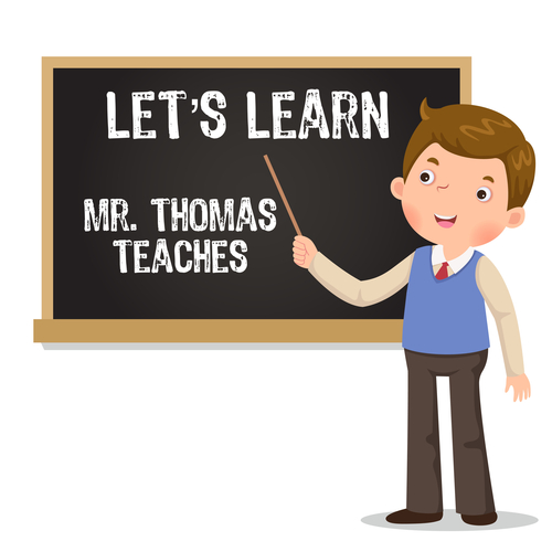 Mr. Thomas Teaches Cover Art Blurred Background