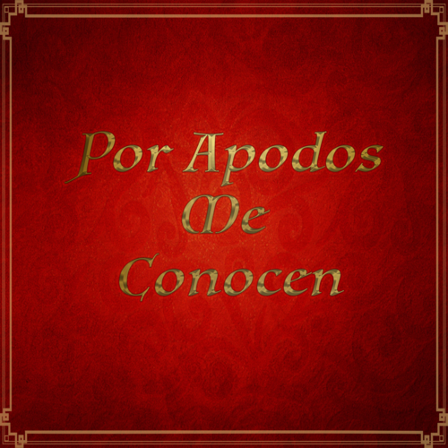 Por Apodos Me Conocen (En Vivo) Cover Art Blurred Background