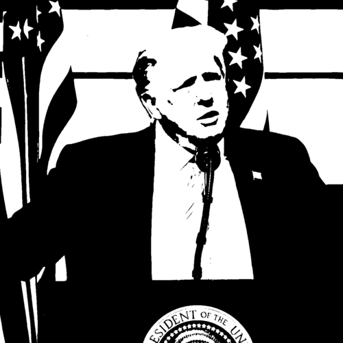 Ring Donald Trump: Covid, Covid, Covid Cover Art Blurred Background