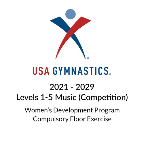 2021-2029 Women’s Development Program Compulsory Floor Exercise (Music for Competition) Cover Art Blurred Background