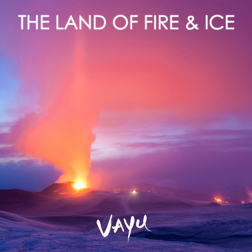 The Land of Fire & Ice Cover Art Blurred Background