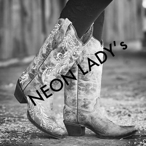 Neon Lady's Cover Art Blurred Background