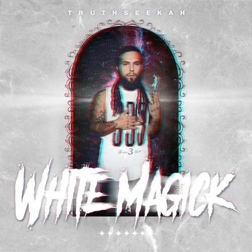 White Magick Cover Art Blurred Background
