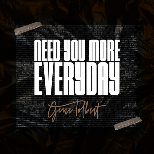 Need You More Everyday Cover Art Blurred Background