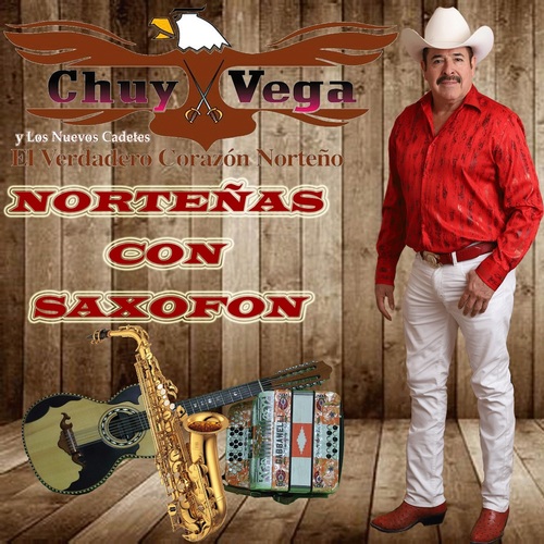 Norteñas Con Saxofon Cover Art Blurred Background