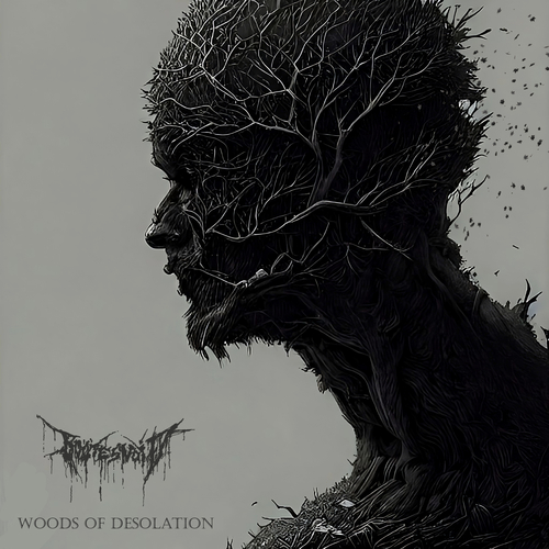 Woods of Desolation Cover Art Blurred Background