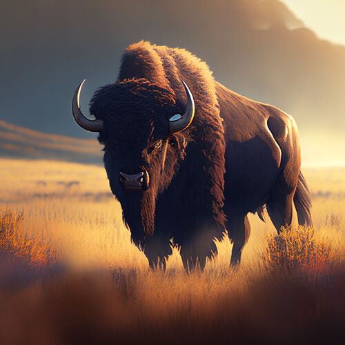 Bison Cover Art Blurred Background