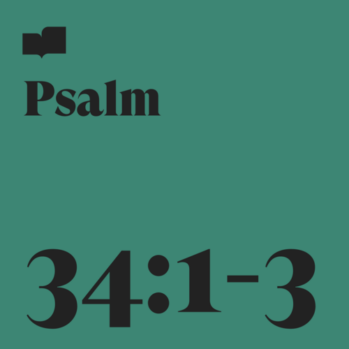 Psalm 34:1-3 Cover Art Blurred Background