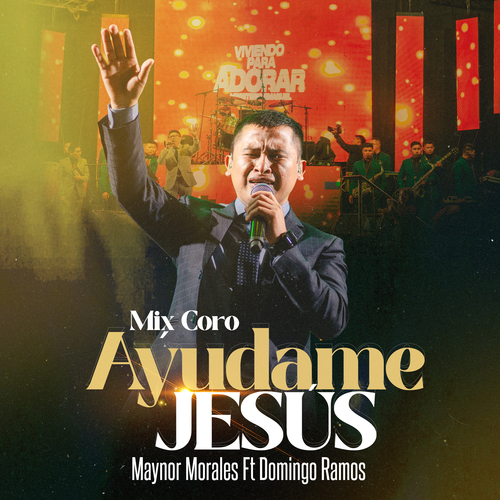 Mix Coros Ayudame Jesus (En Vivo) Cover Art Blurred Background