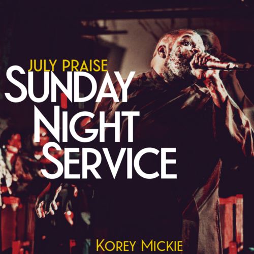 July Praise: Sunday Evening Praise (Live) Cover Art Blurred Background