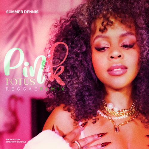 Pink Lotus: The Reggae Remix Cover Art Blurred Background