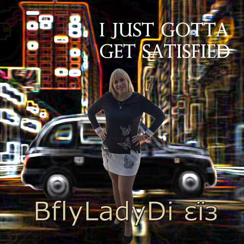 I Just Gotta Get Satisfied Cover Art Blurred Background