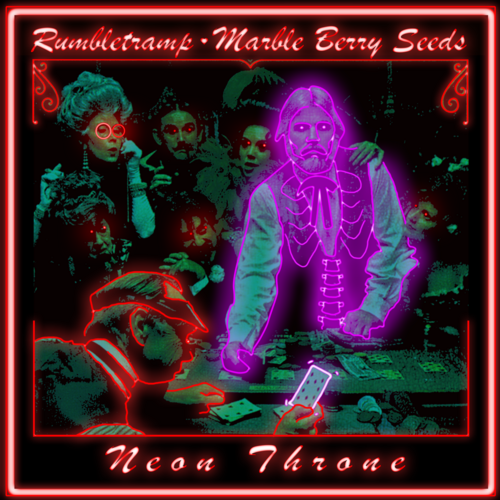 Neon Throne Cover Art Blurred Background