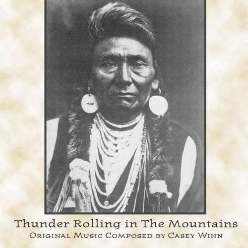 Thunder Rolling in the Mountains Cover Art Blurred Background