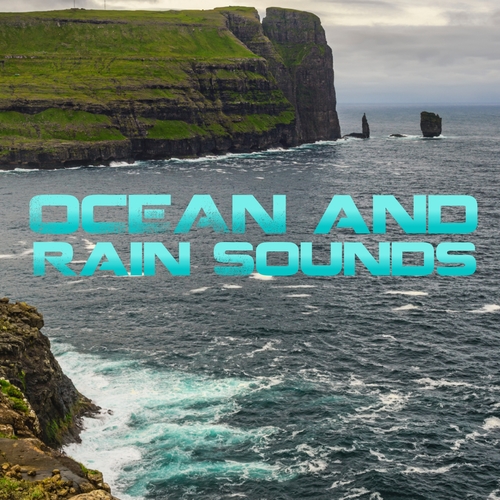 Ocean and Rain Sounds Cover Art Blurred Background