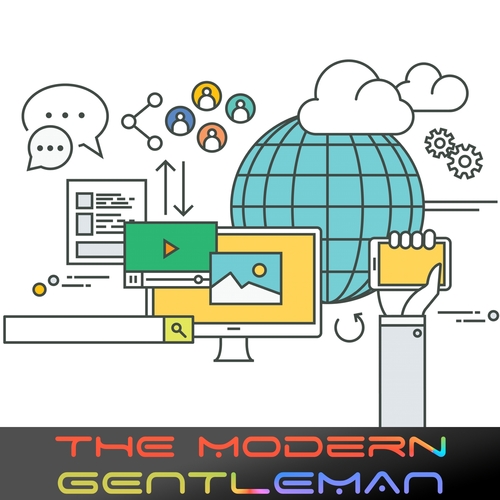 Elegant Business Update Cover Art Blurred Background