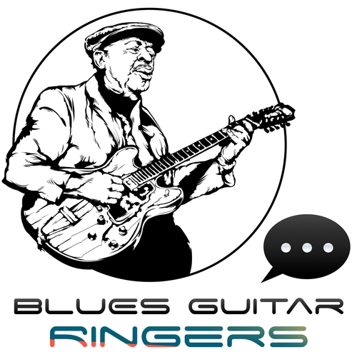 Brief Blues Guitar Riff Cover Art Blurred Background