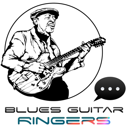 Elegant Guitar Riff Cover Art Blurred Background