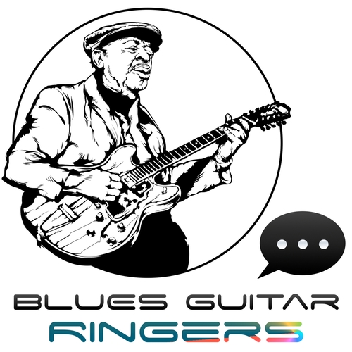 Hypnotic Blues Guitar Chime Cover Art Blurred Background