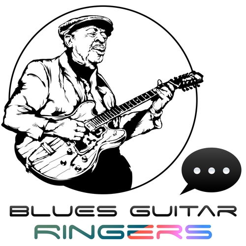 Different Blues Guitar Ding Cover Art Blurred Background