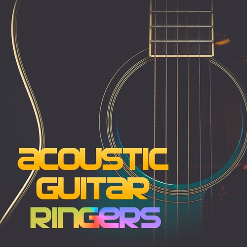 Simplistic Acoustic Guitar Riff Cover Art Blurred Background