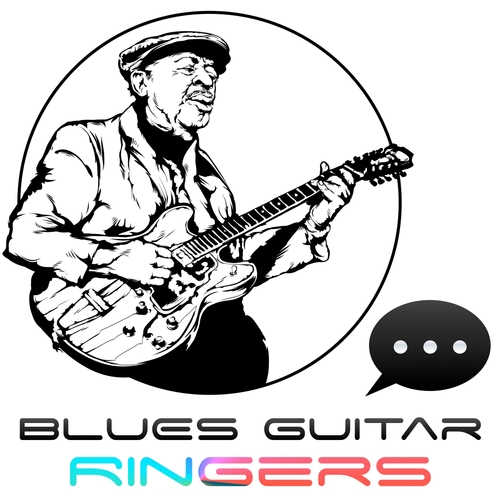 Exciting Guitar Riff Cover Art Blurred Background
