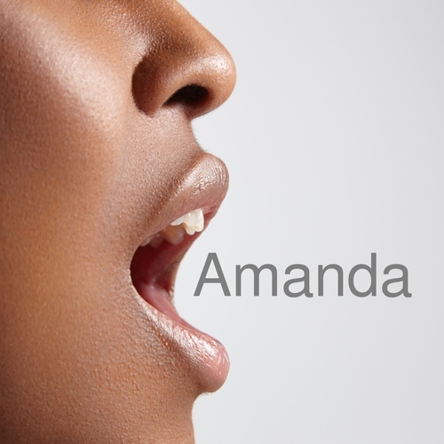 Amanda Is Calling (Female Voice) Cover Art Blurred Background