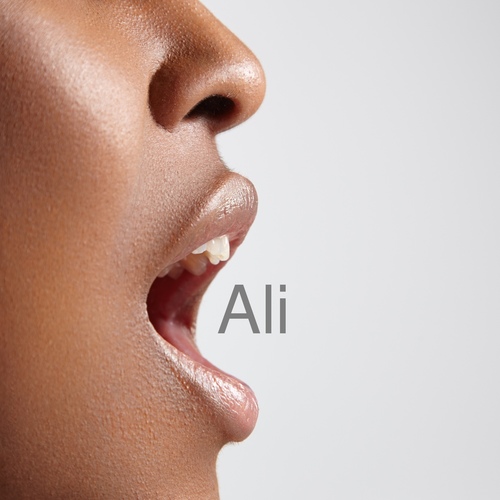 Ali Is Calling (Female Voice) Cover Art Blurred Background