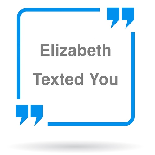 Elizabeth Texted You (Female Voice) Cover Art Blurred Background