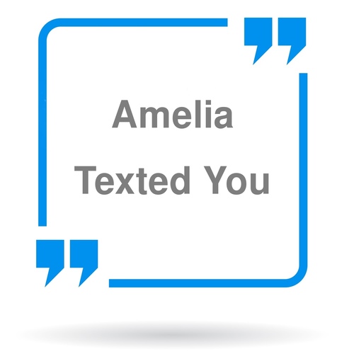 Amelia Texted You (Female Voice) Cover Art Blurred Background