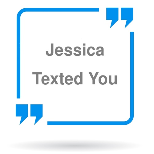 Jessica Texted You (Female Voice) Cover Art Blurred Background