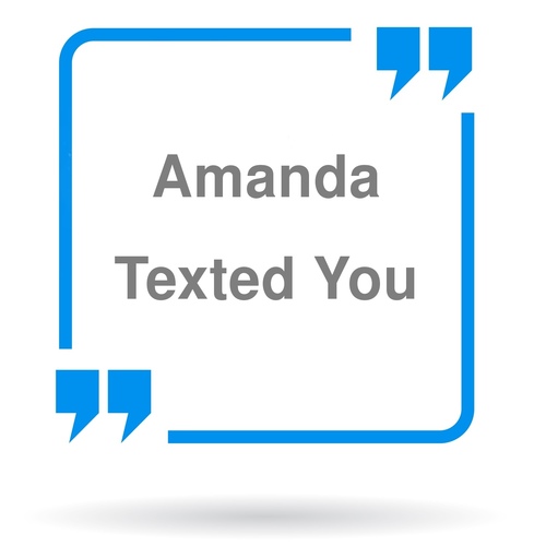 Amanda Texted You (Female Voice) Cover Art Blurred Background