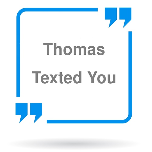 Thomas Texted You (Female Voice) Cover Art Blurred Background