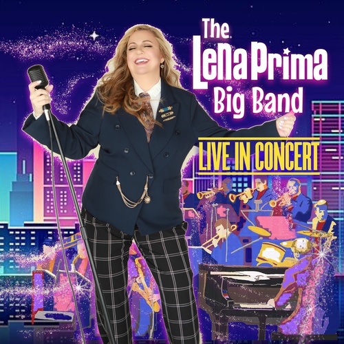 The Lena Prima Big Band Live in Concert Cover Art Blurred Background