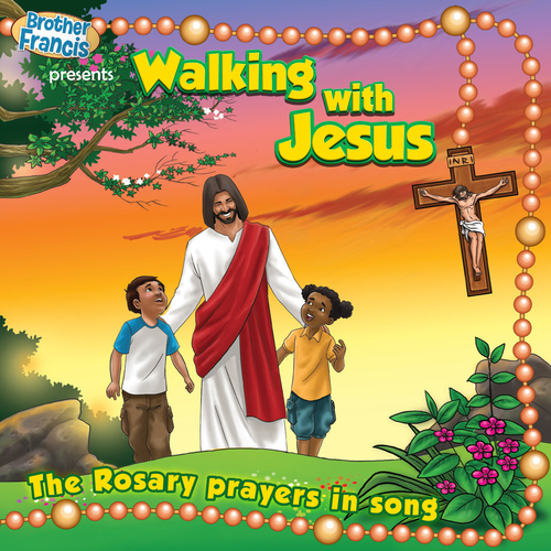 Walking with Jesus (The Rosary Prayers in Song) Cover Art Blurred Background