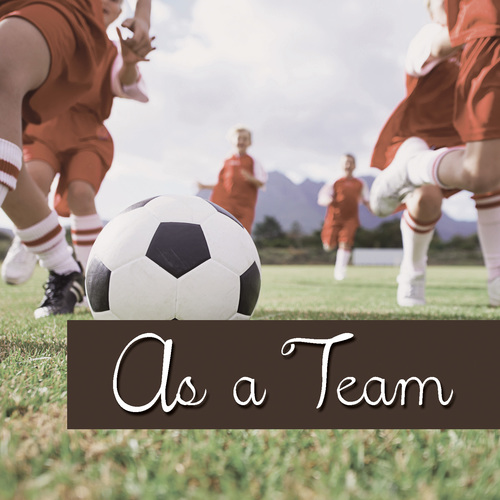 As a Team Cover Art Blurred Background